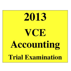VCE Accounting Trial Exam 1
